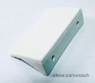 Ручка Г-образная торцевая москитная под саморез к системе 17*25, цвет в ассортименте.